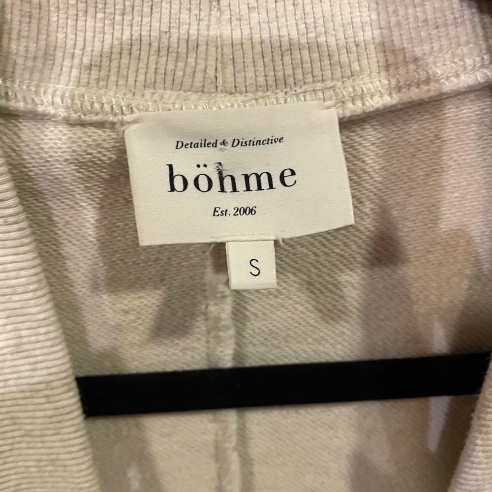 Böhme Women's Longline Cardigan Sweater Coat Gray Knit Size S